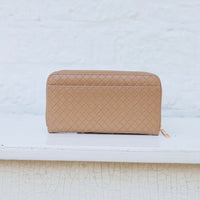 Caroline Hill | Penelope Wallet-Woven Tan