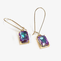 Rectangle Sparkle Earrings-6 Colors
