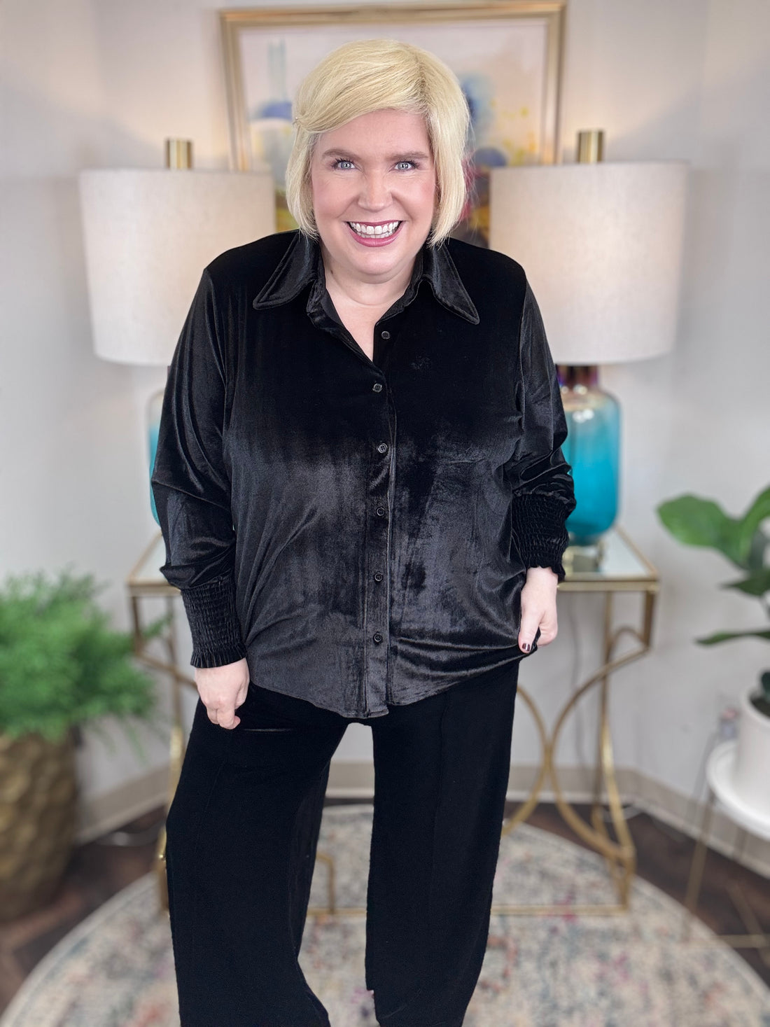 Coco & Carmen | Carolina Velour Pants