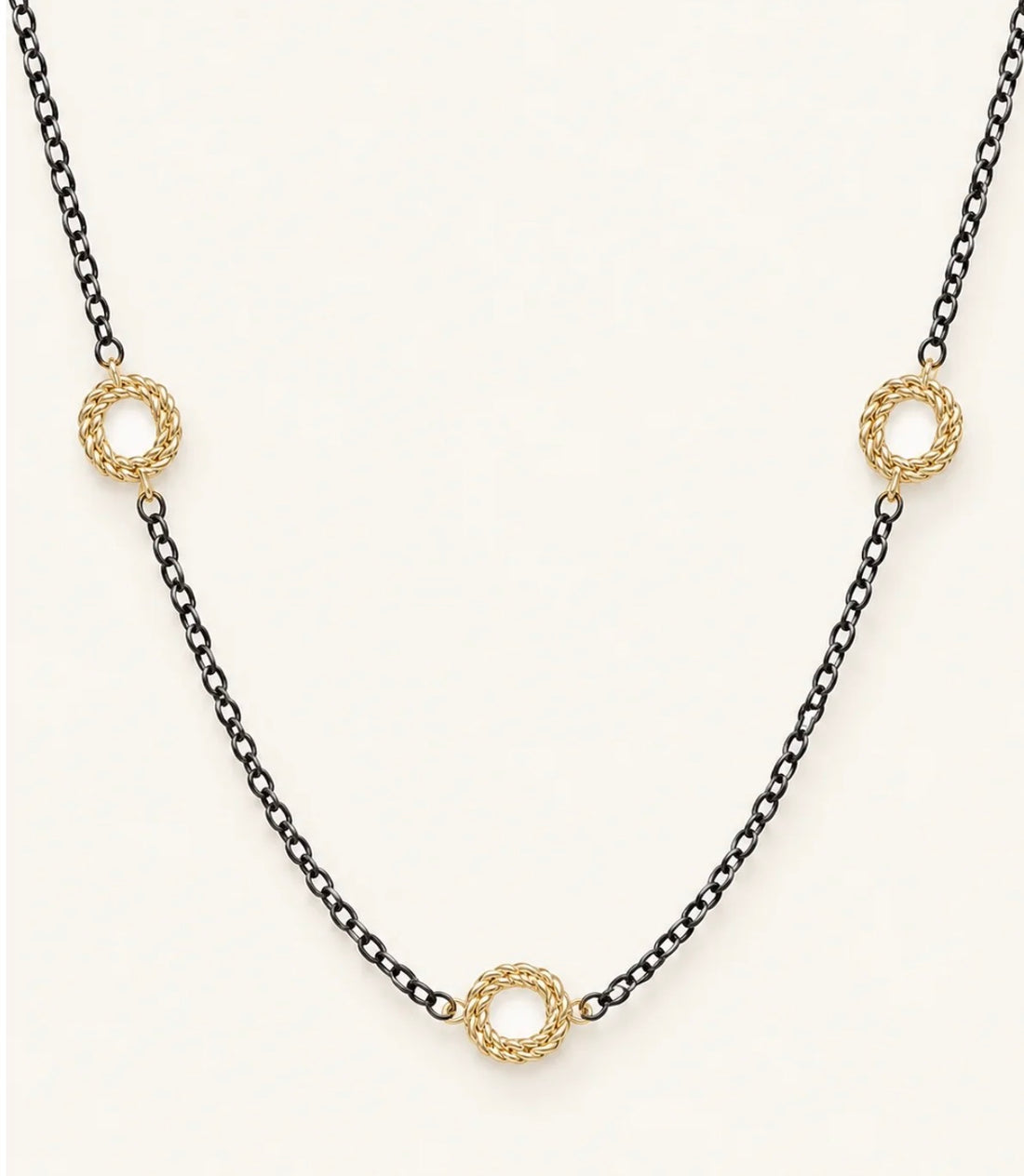 Natalie Wood | Legacy Chain Necklace-Gold/Black