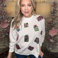 Mary Square Sweatshirt-Presents