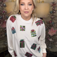 Mary Square Sweatshirt-Presents