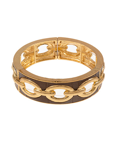 Linked To You Stretch Bracelet-2 Colors - The Shoppes at Coldwater