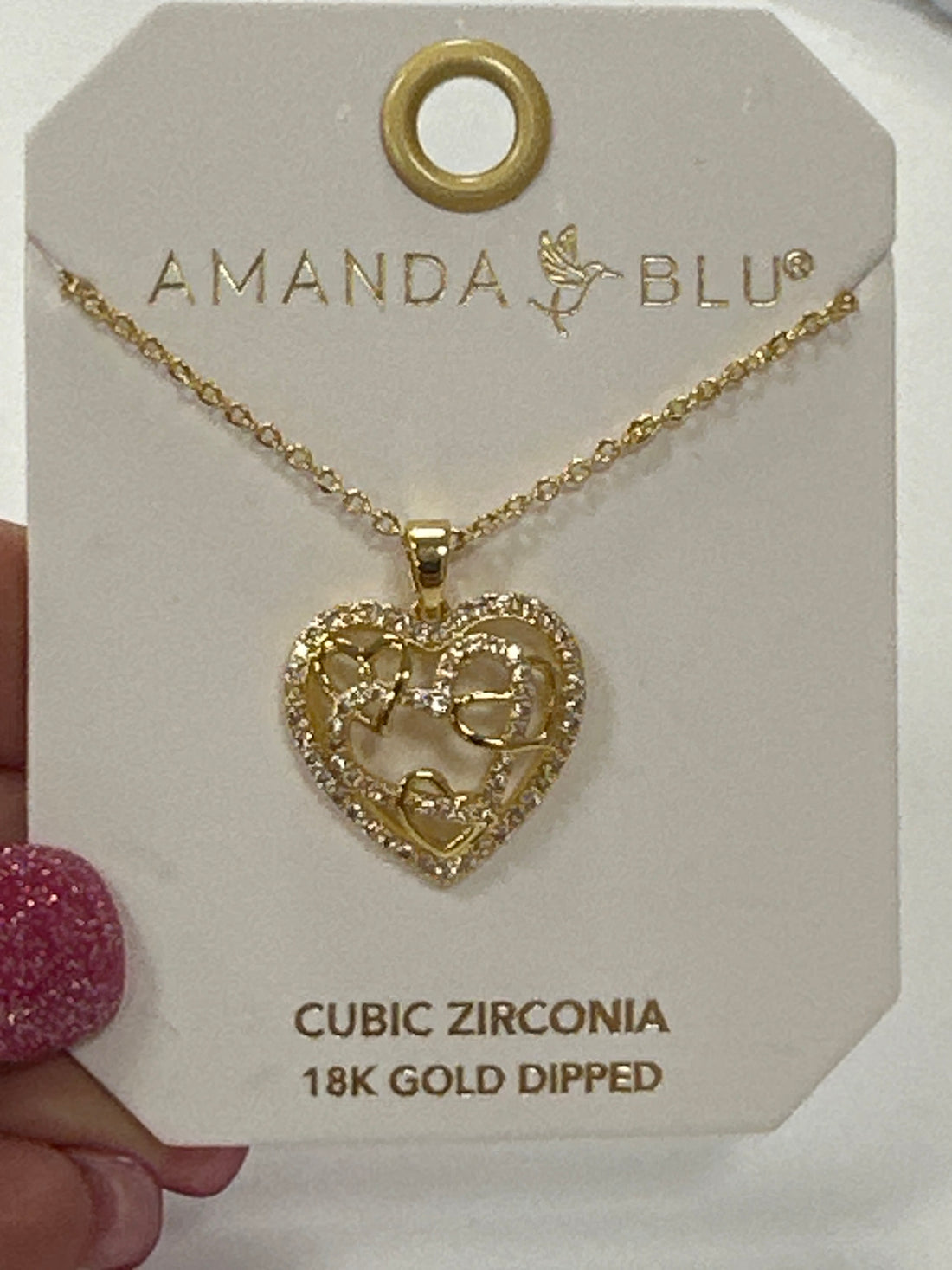 Amanda Blu Heart Necklace