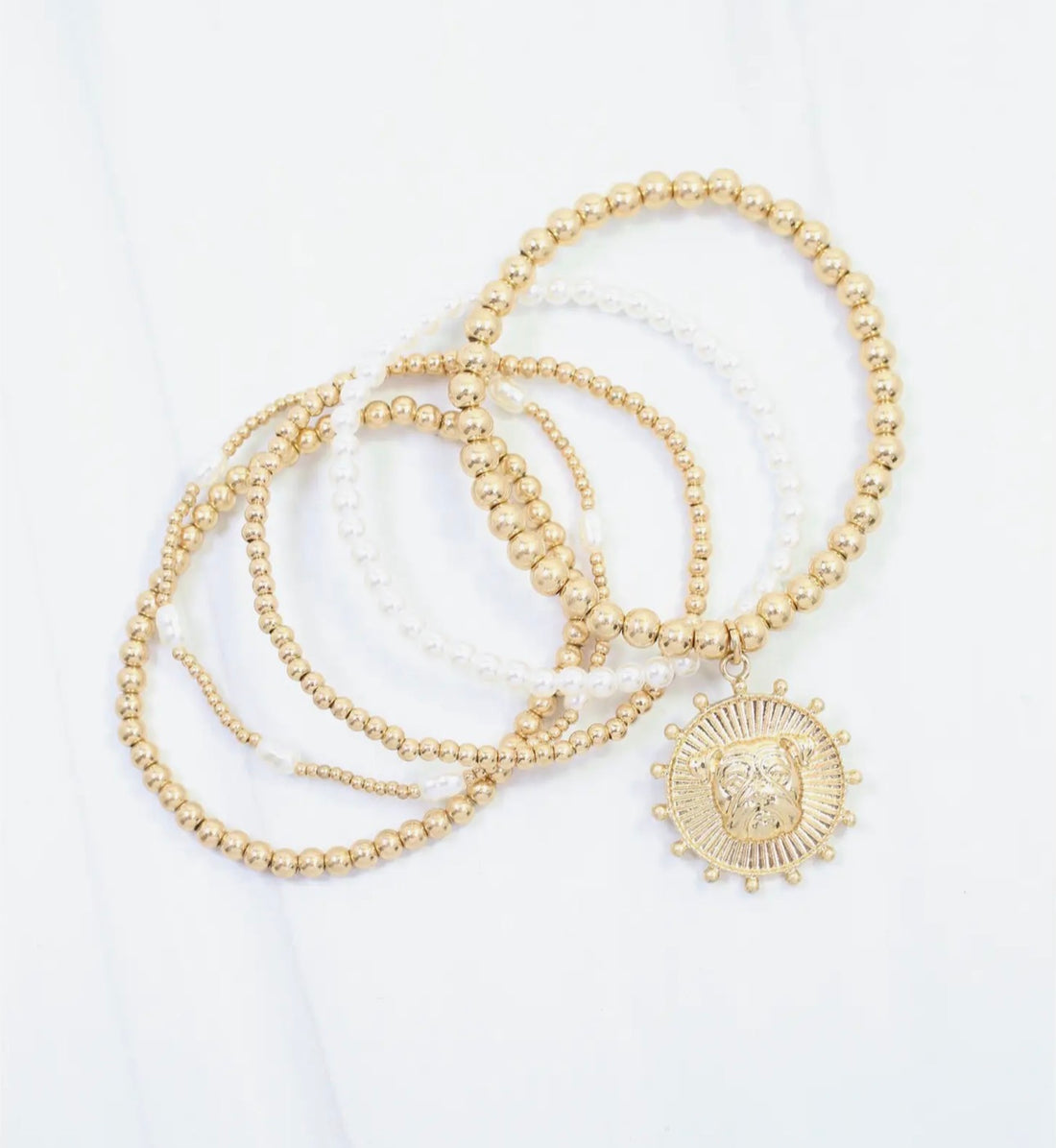 Caroline Hill | Carmen Coin Bracelet Set-Dog