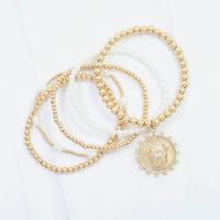 Caroline Hill | Carmen Coin Bracelet Set-Dog