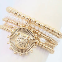 Caroline Hill | Carmen Coin Bracelet Set-Dog
