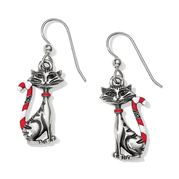Brighton | Candy Cane Cats Earrings