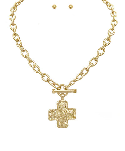 Cross That When We Get There Necklace-2 Colors!