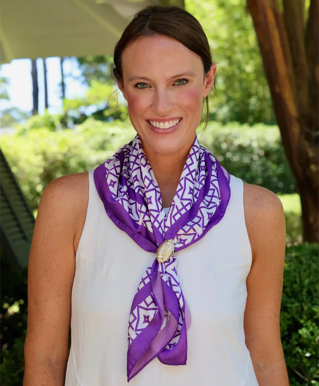 Caroline Hill | Langston Scarf-Purple