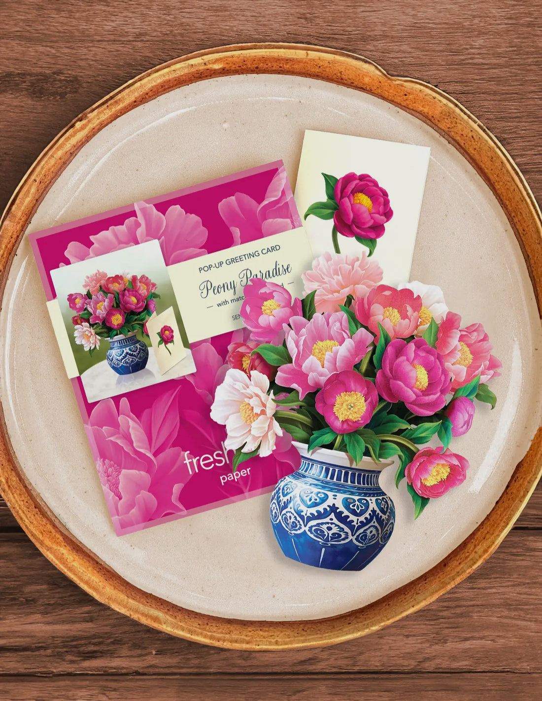 Mini Peony Paradise Pop Up Card