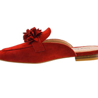 Just a Sip Mule by Corky's Footwear in red suede
