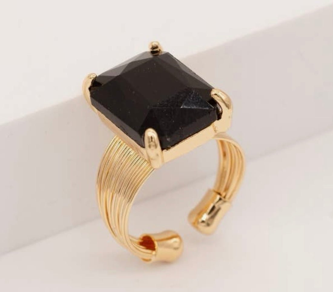 Rectangle Sparkle Ring