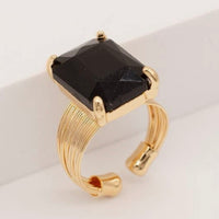 Rectangle Sparkle Ring