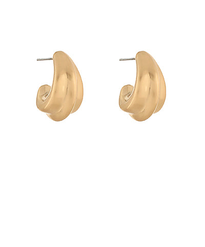 Matte Metal Hoops-2 Colors