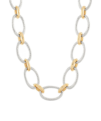 2 Tone Large Link Necklace