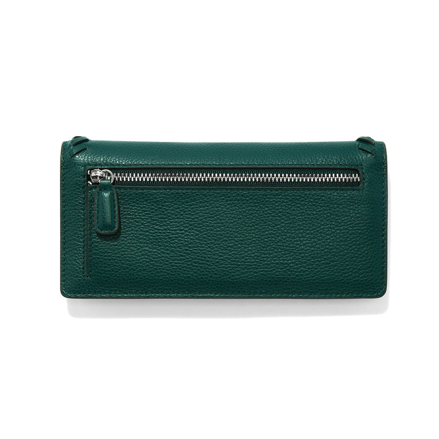 Brighton | Interlok Harmony Slim Folio-Jewel Green