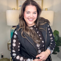 Dotted Line Layering Shirt-S-3X, 2 Colors!