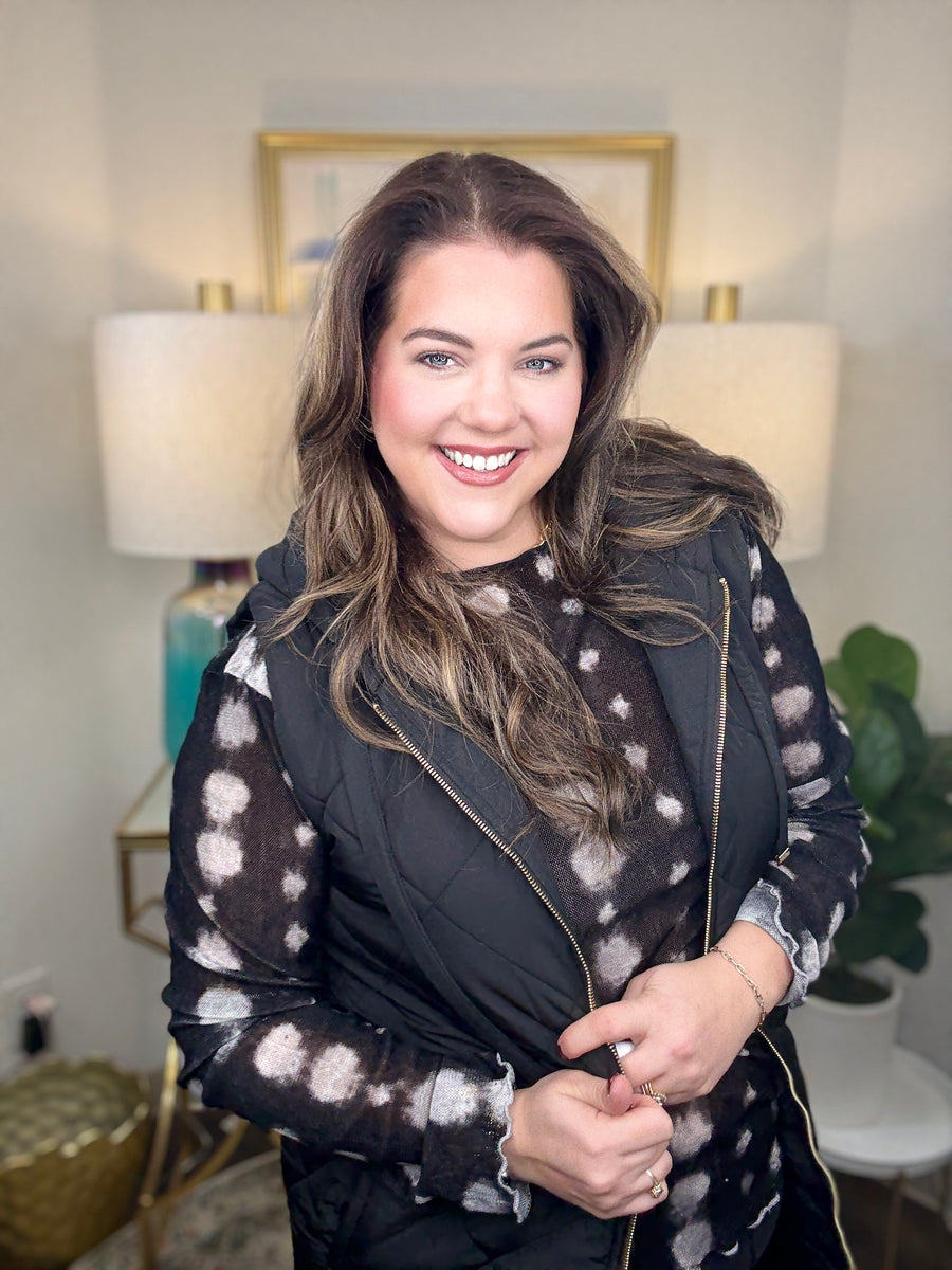 Dotted Line Layering Shirt-S-3X, 2 Colors!