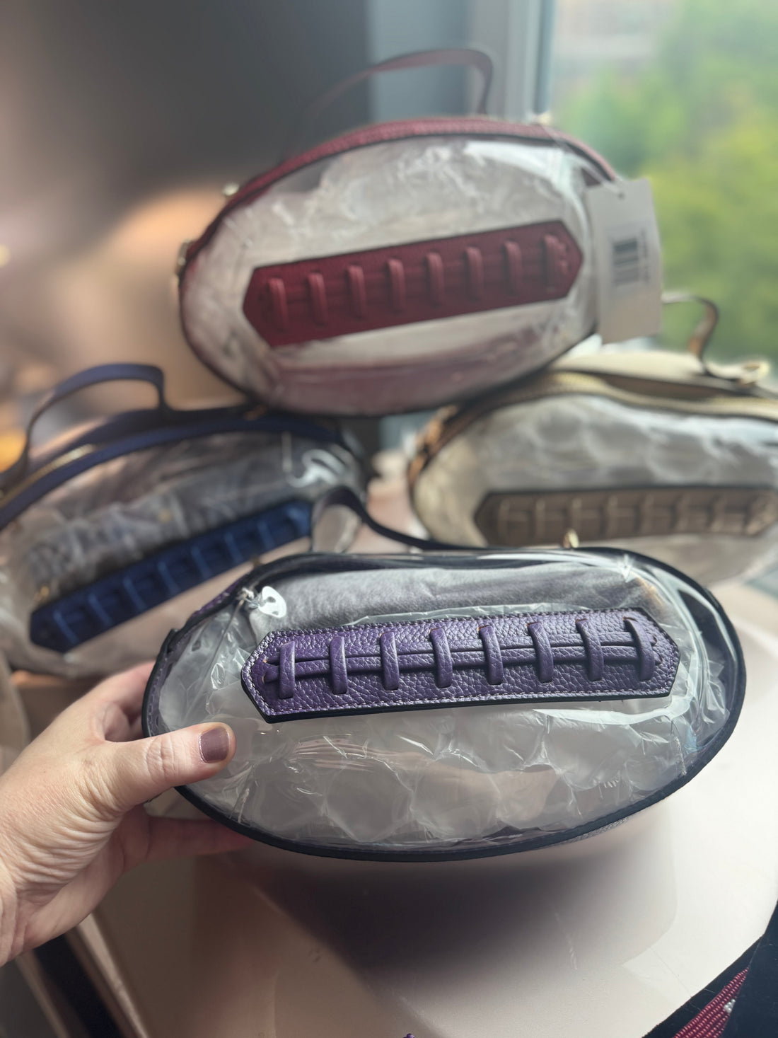 Clear Football Purse