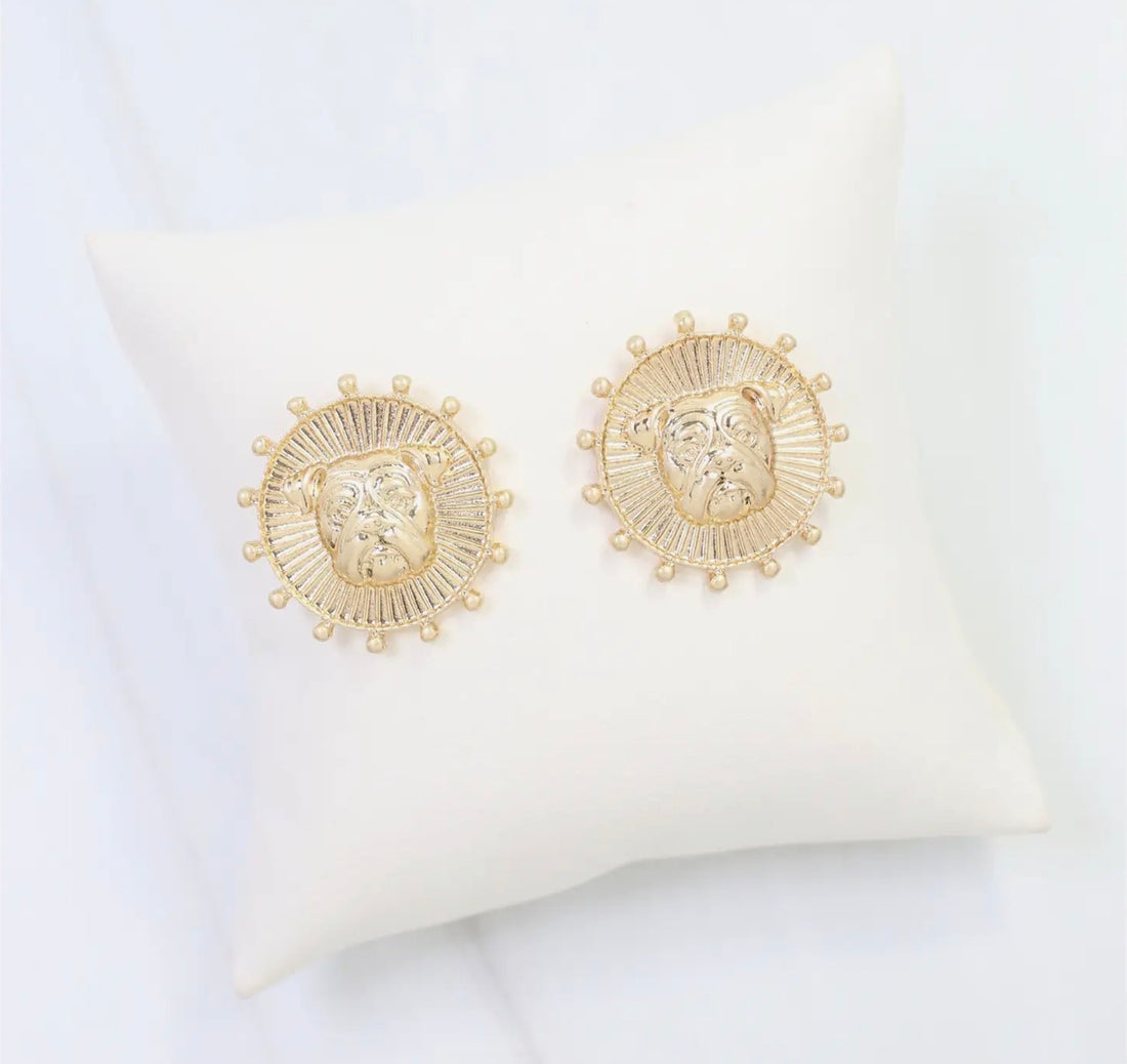 Caroline Hill | Carmen Coin Earring-Dog