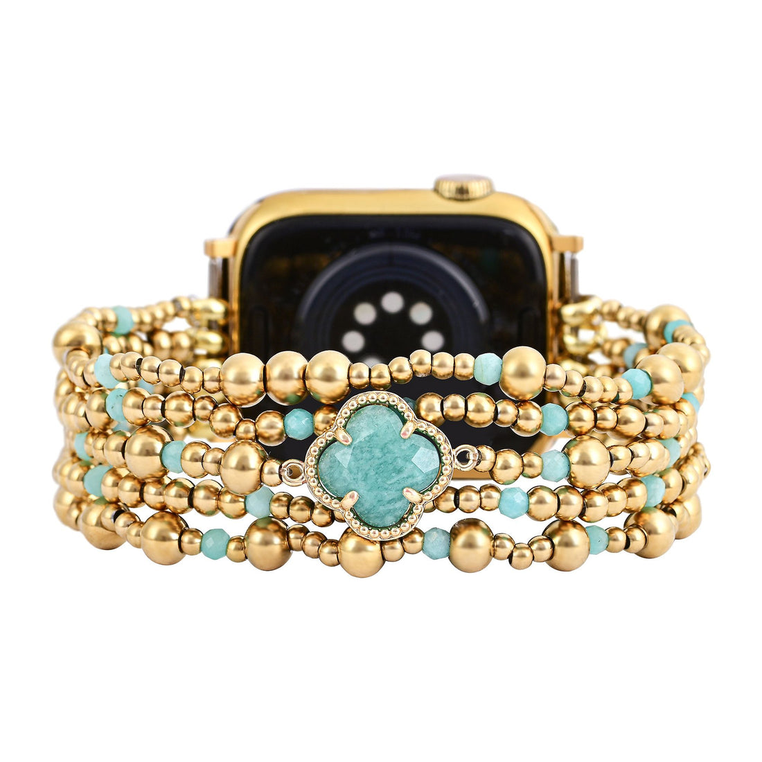 Healing Amazonite Delight Stretch Apple Watch-Large