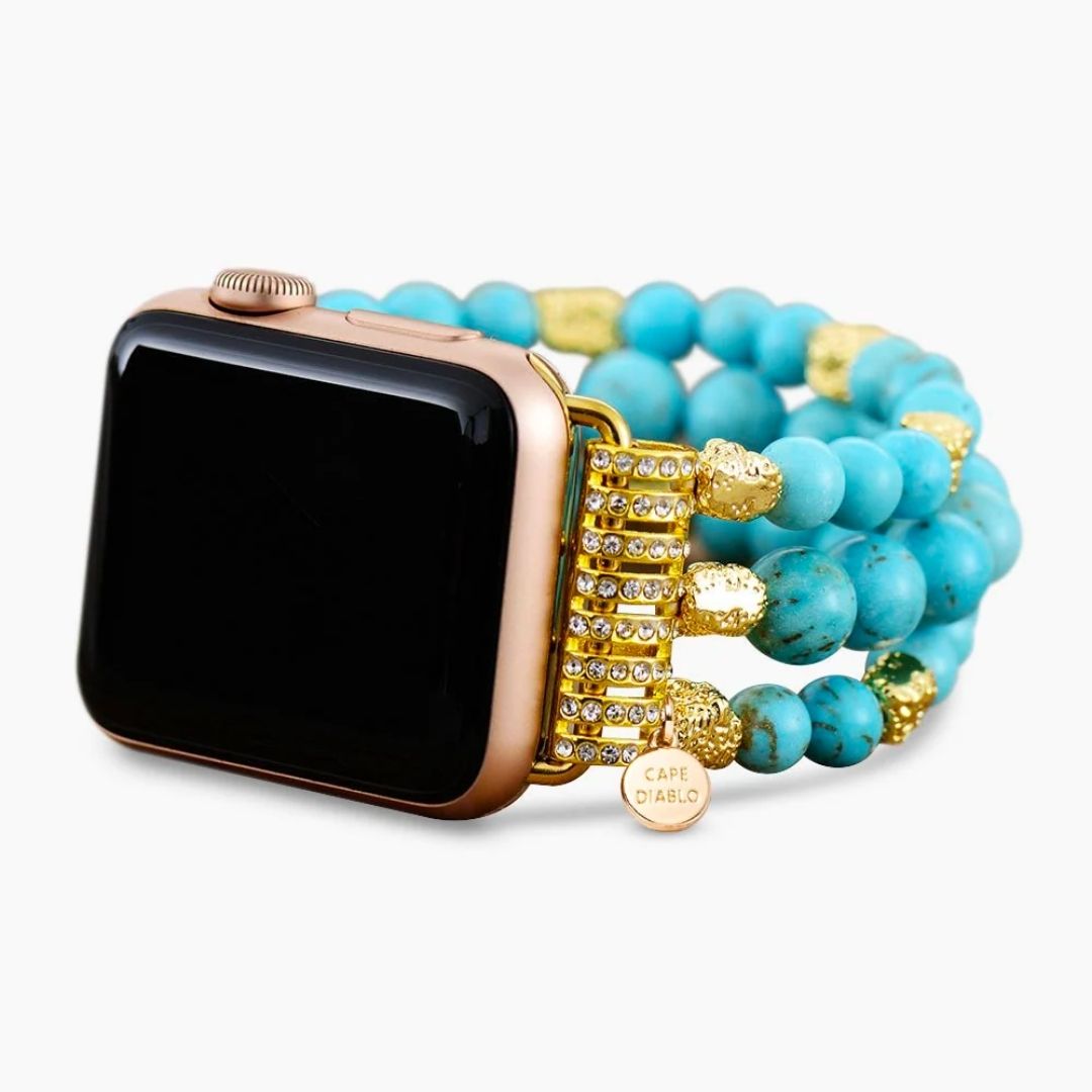 Turquoise Dream Stretch Apple Watch Strap L