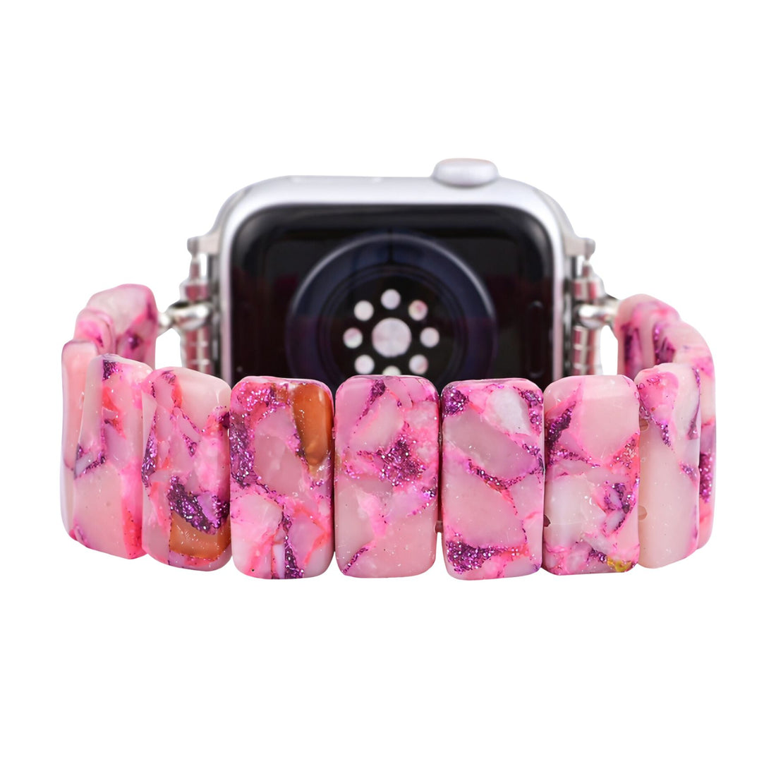 Rose Marble Stretch Apple Watch Strap L