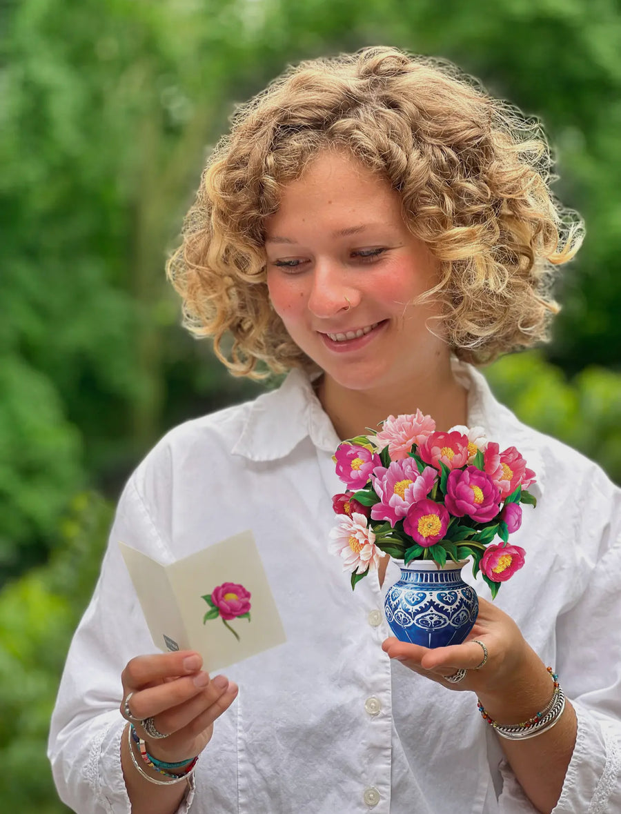 Mini Peony Paradise Pop Up Card