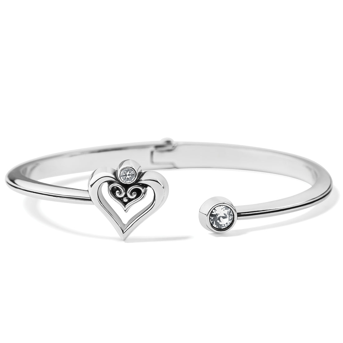 Brighton | Alcazar Duet Heart Open Hinged Bangle