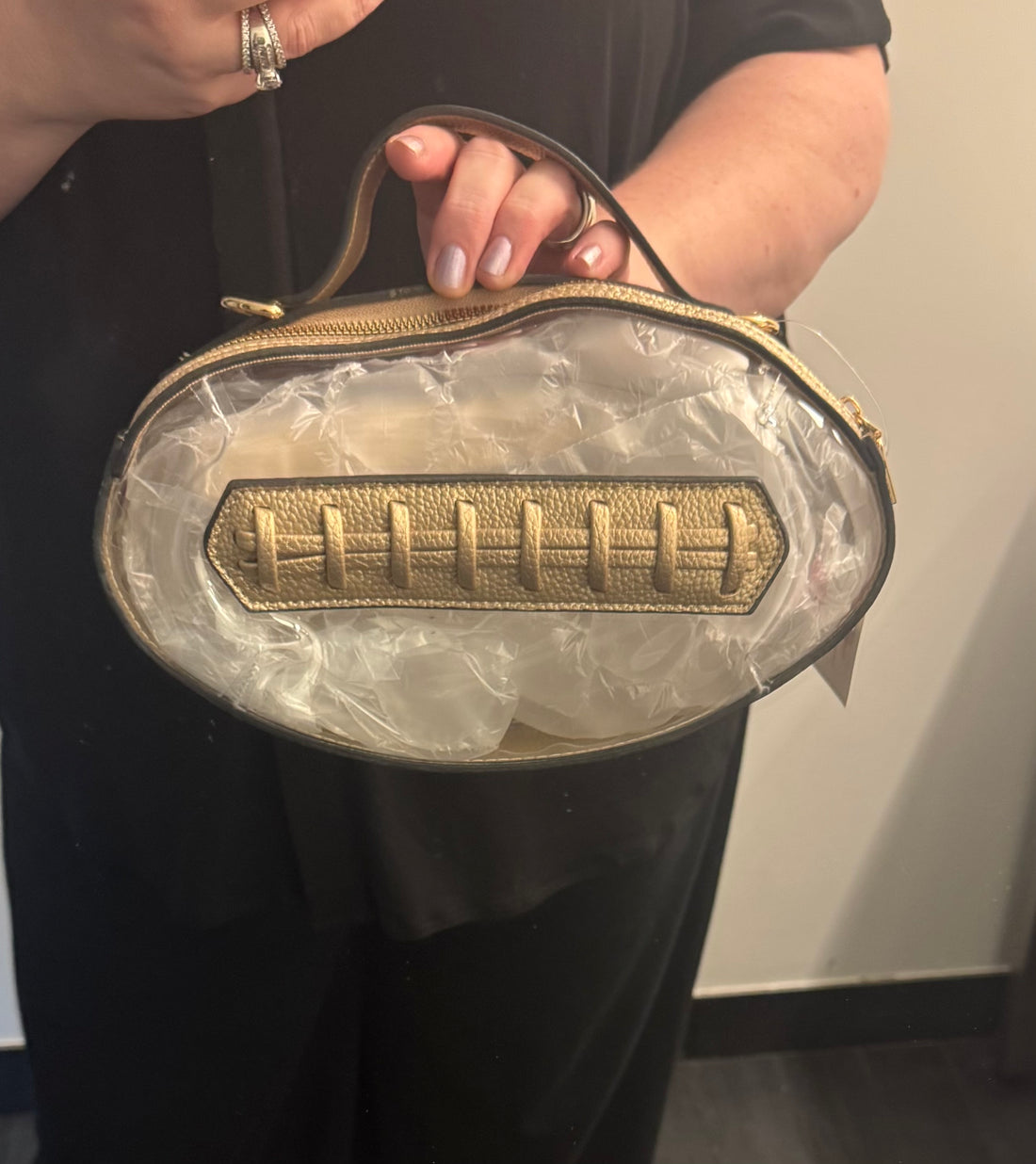 Clear Football Purse