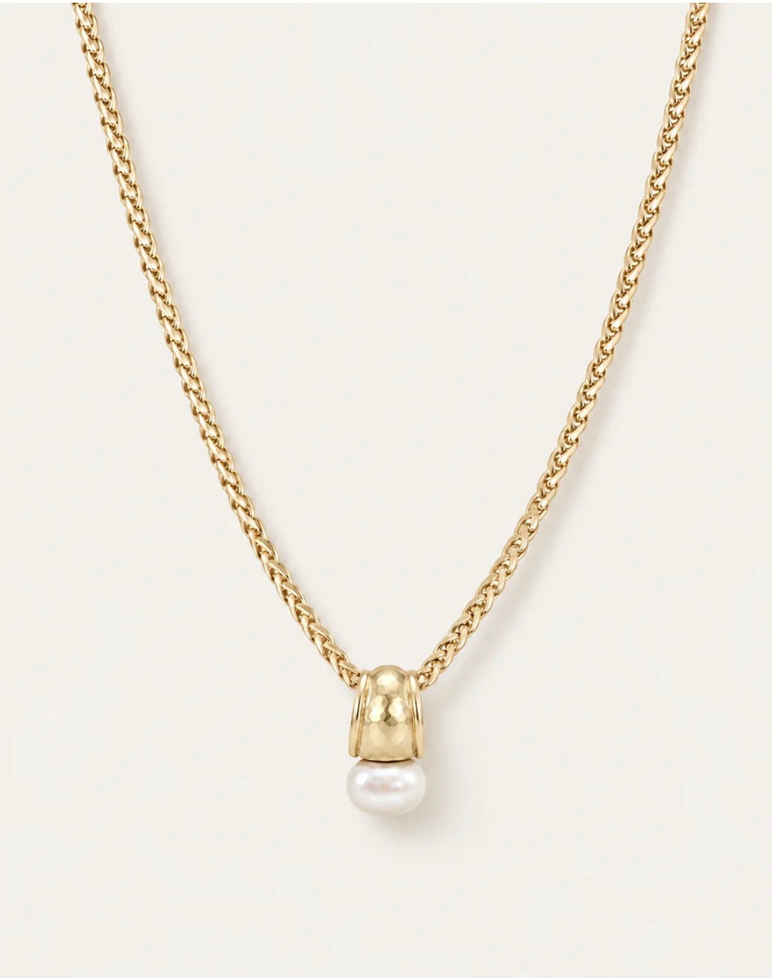 Natalie Wood | Midnight Tide Pendant Necklace-Gold/Pearl