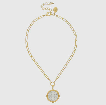 Susan Shaw | Ida Jerusalem Cross Paperclip Necklace