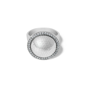 Brighton | Meridian Geo Dew Domed Ring-Silver