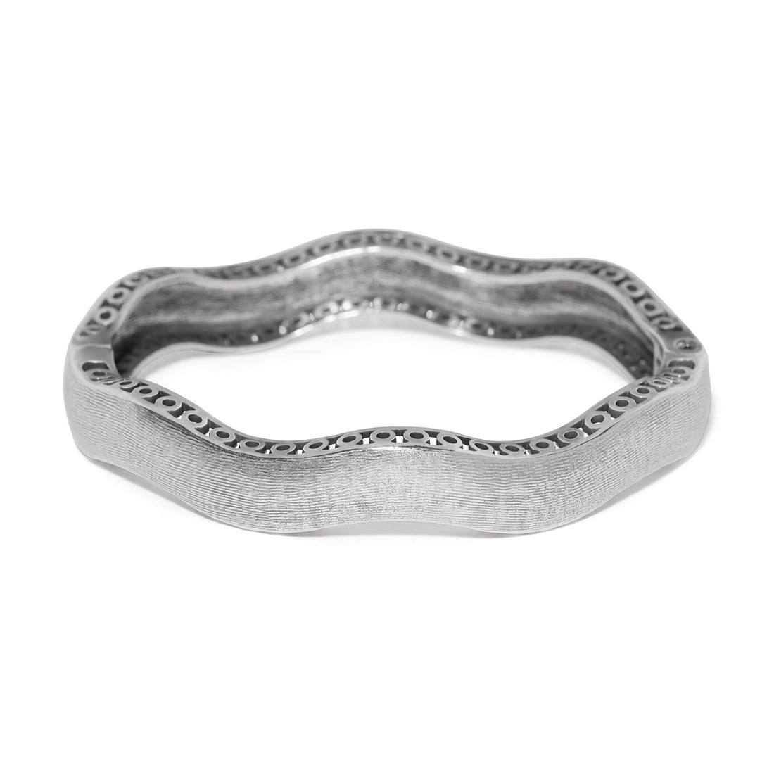 Brighton | Inner Circle Wide Hinged Bangle-Silver