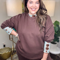 Dotted Line Layering Shirt-S-3X, 2 Colors!