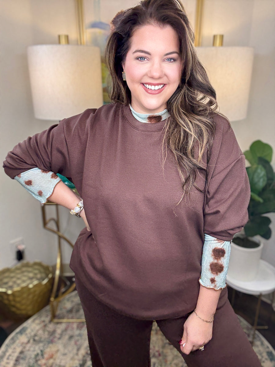 Dotted Line Layering Shirt-S-3X, 2 Colors!