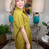 Charmed Life Dress-Martini Olive