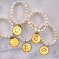 Julio Designs | Japan Initial Pearl Bracelet - The Shoppes at Coldwater