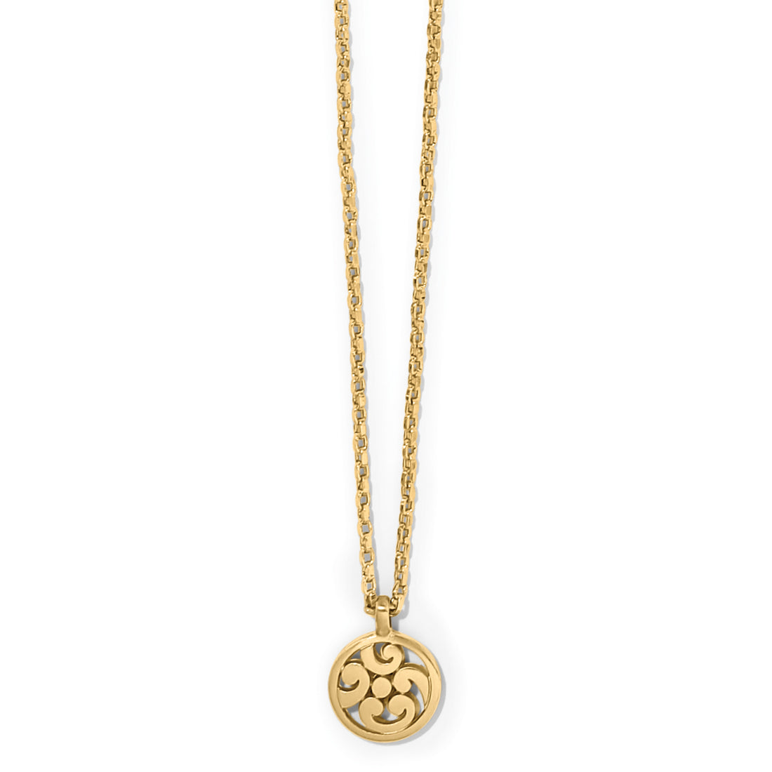 Brighton | Contempo Medallion Petite Necklace-Gold