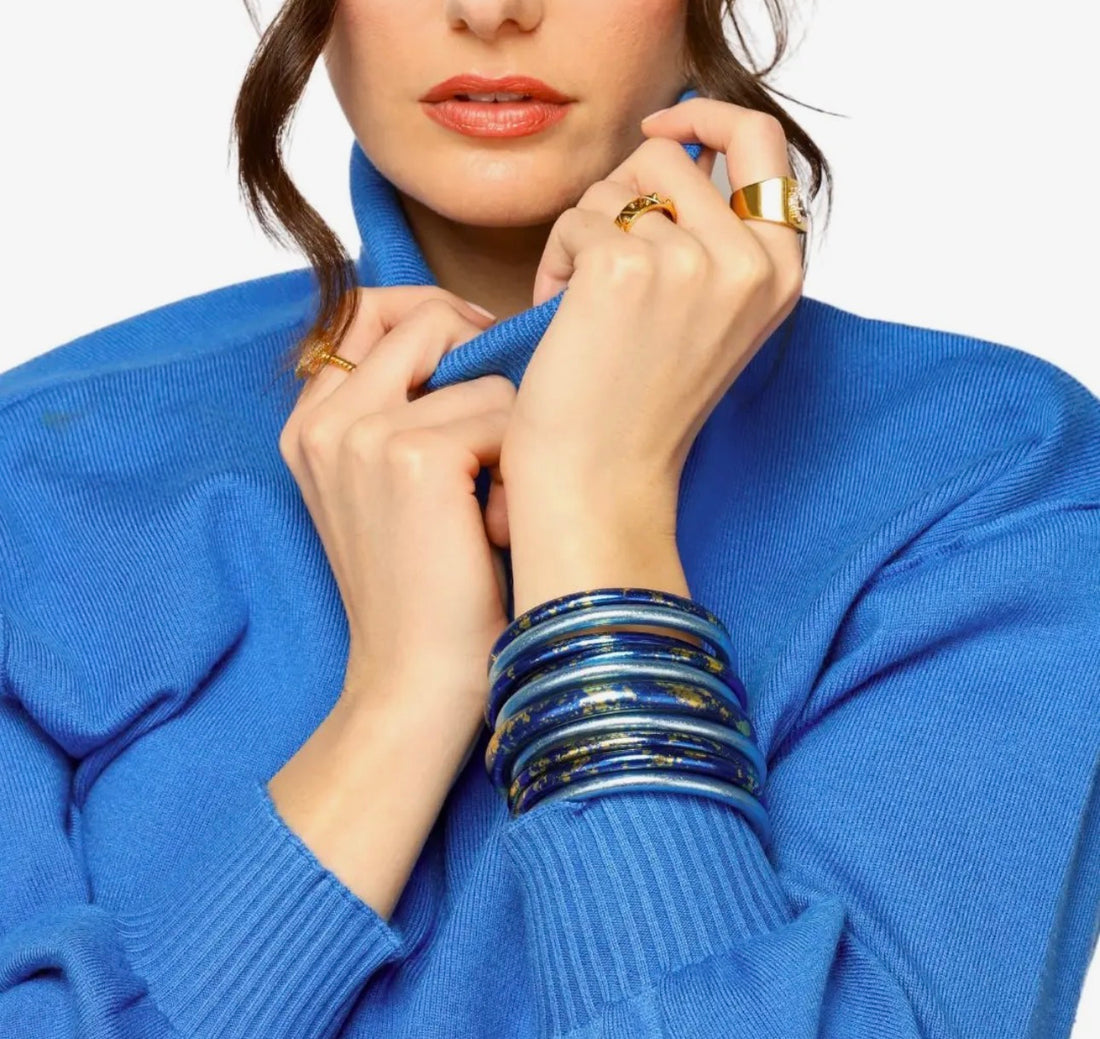 BuDhaGirl | Koi Saffir All Weather Bangles® (Awb®) -
Set of 4