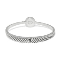 Brighton | Illumina Celeste Dome Hinged Bangle-Silver
