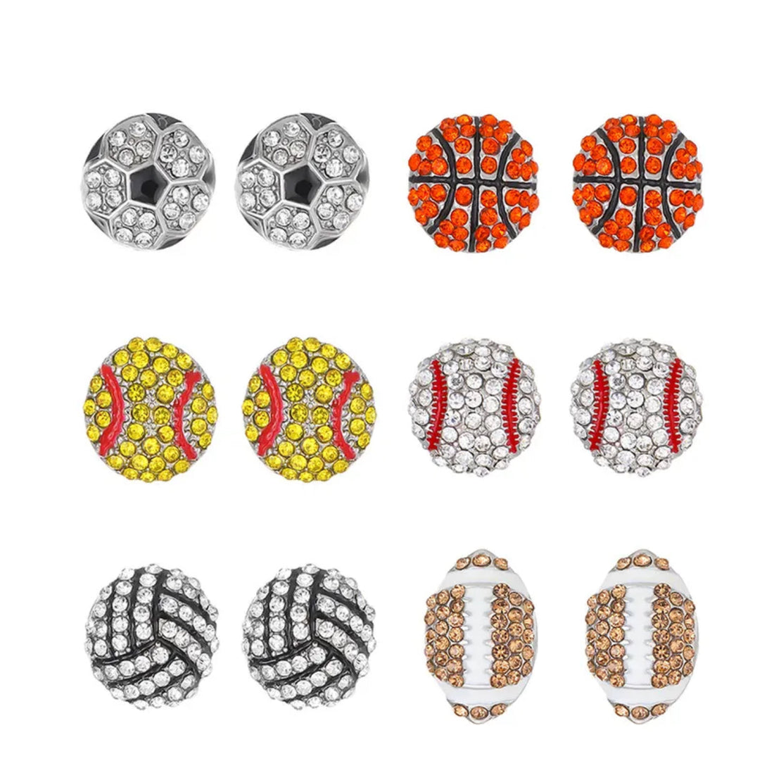 Sports Studs-6 Styles!