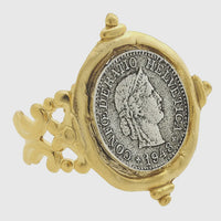 Susan Shaw | Two Tone Coin Adjustable Ring