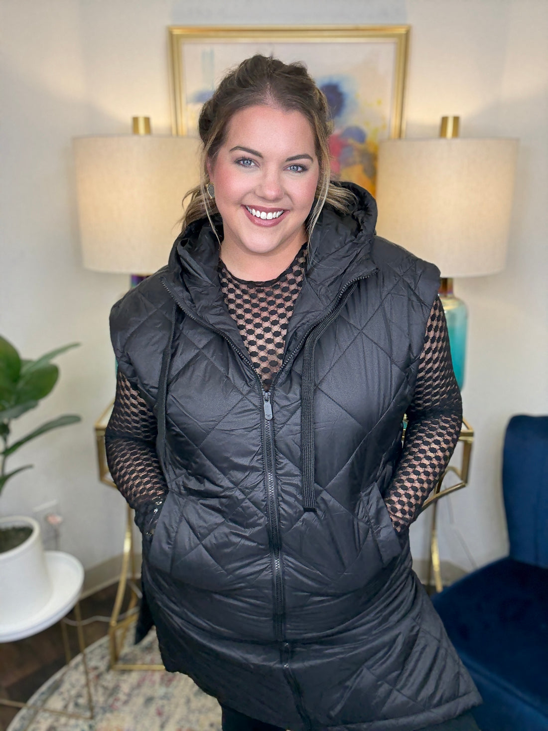 Diamond In The Rough Curvy Vest - The Shoppes at Coldwater