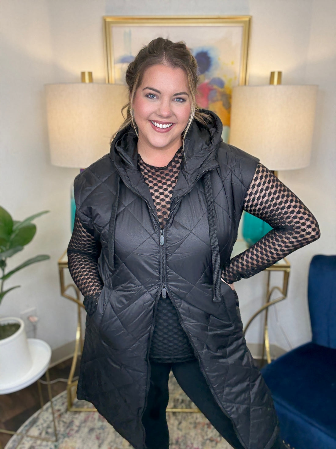 Diamond In The Rough Curvy Vest - The Shoppes at Coldwater