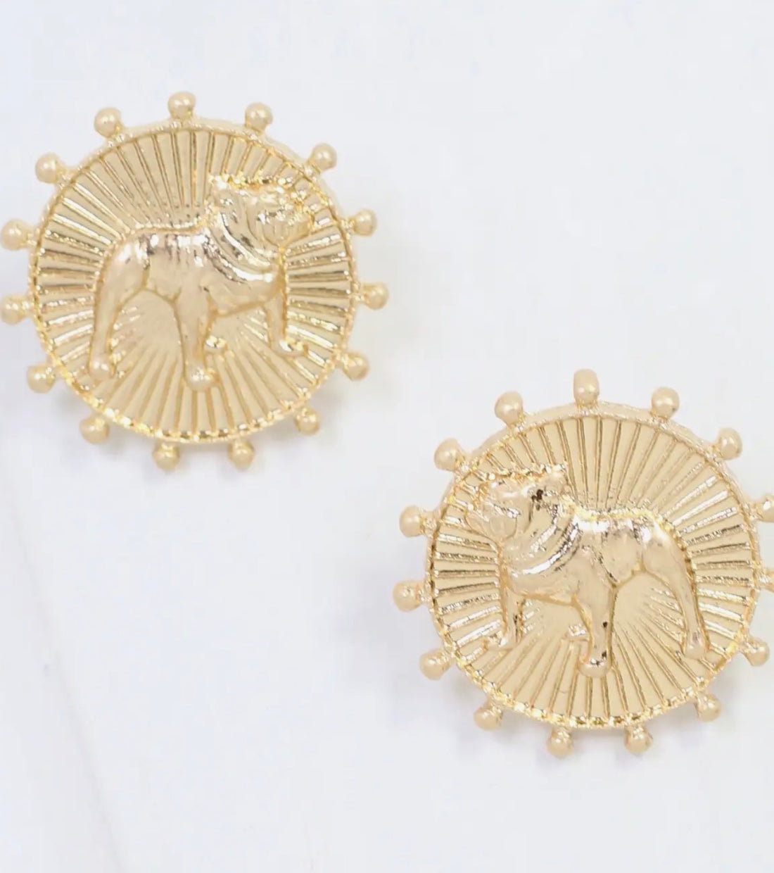 Caroline Hill | Carmen Coin Earrings-Standing Dog