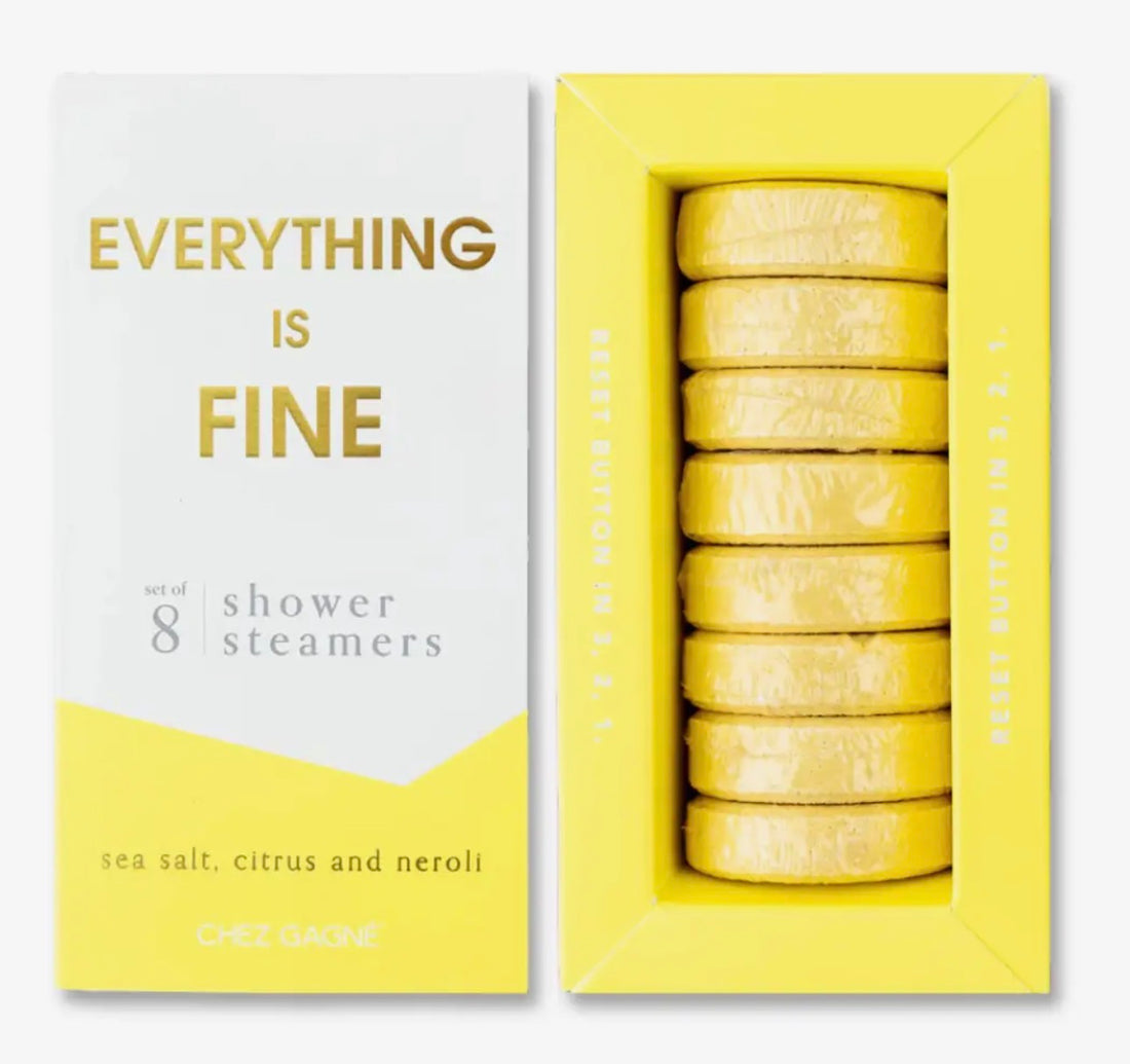 Everything Is Fine - Aromatherapy Shower Steamers - Sea Salt, Citrus &
Neroli - Set of 8