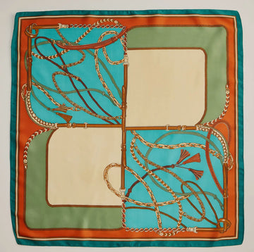 Equestrian Chain Print Scarf