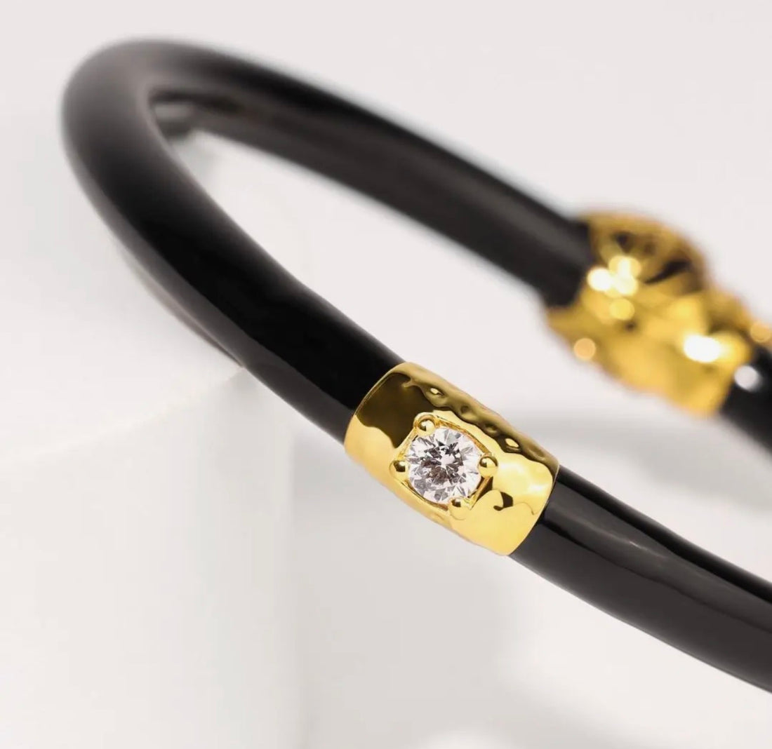 BuDhaGirl | Fauna Lion All Weather Bangle® (Awb®)
- Black